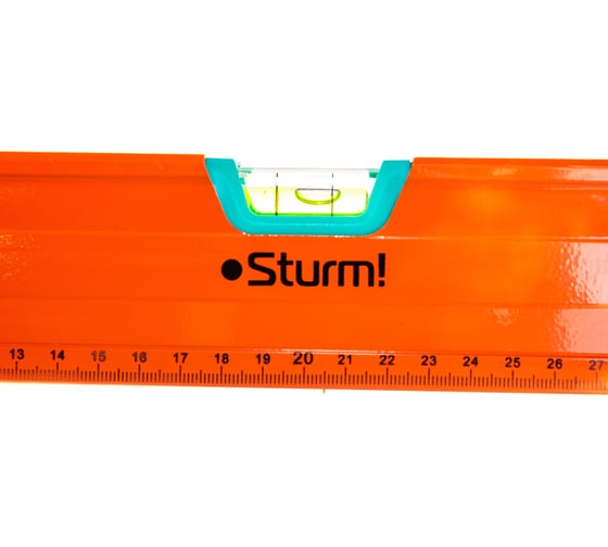 Антиударный магнитный уровень Sturm, 3 глазка, 400 мм 2015-05-400