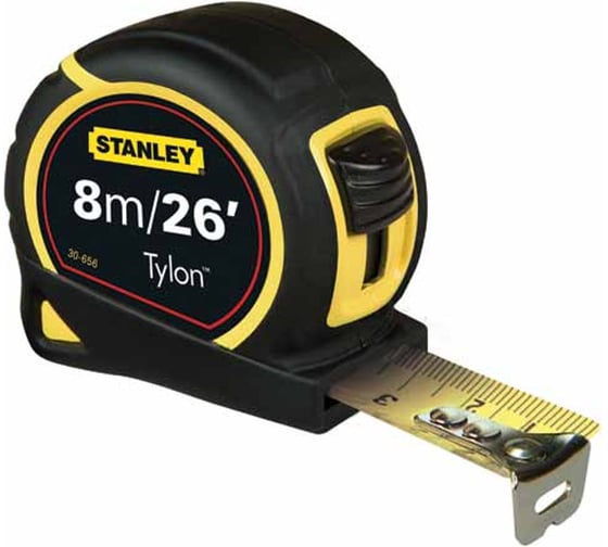 Рулетка "Tylon" 8 м метрическа/дюймовая Stanley 0-30-656 1