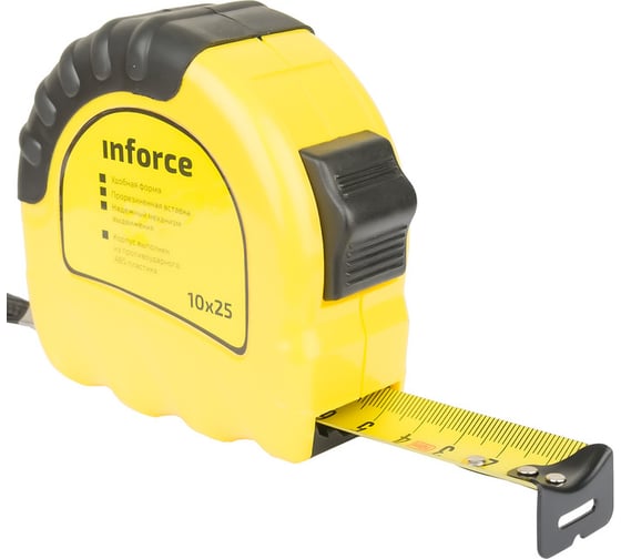 Измерительная рулетка Inforce 10х25мм 06-11-04