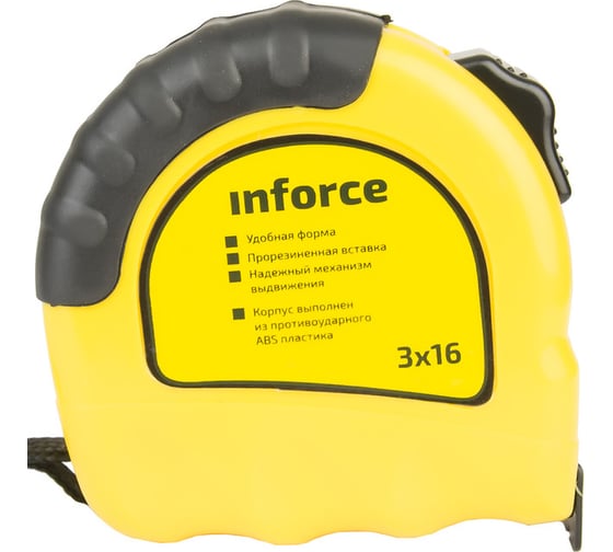 Измерительная рулетка Inforce 3х16мм 06-11-01