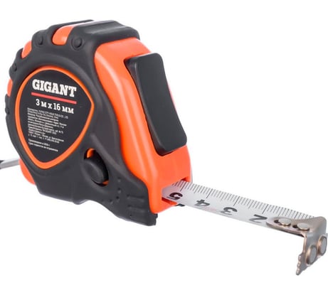 Измерительная рулетка Gigant 3x16 мм с магнитным захватом GMT 316