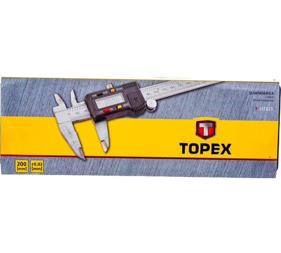 Электронный штангенциркуль TOPEX 200 мм 31C625