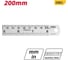 Стальная линейка DELI dl8020y 200 мм, нержавеющая сталь 118990 2