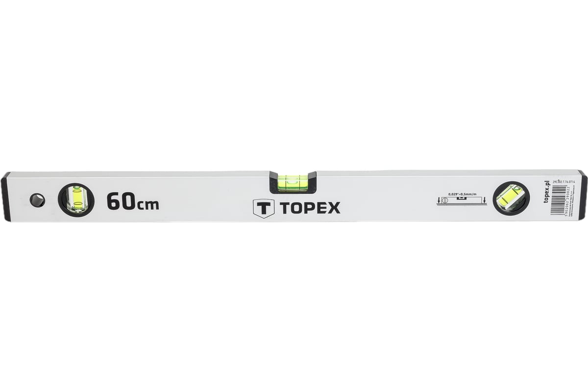 Строительный алюминиевый уровень TOPEX 600мм 29C302 - выгодная цена ...