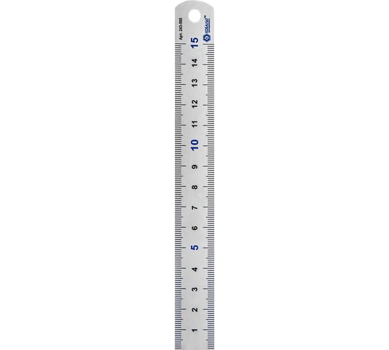 Линейка 150х19х0.7 мм, нерж.сталь КОБАЛЬТ 243-585