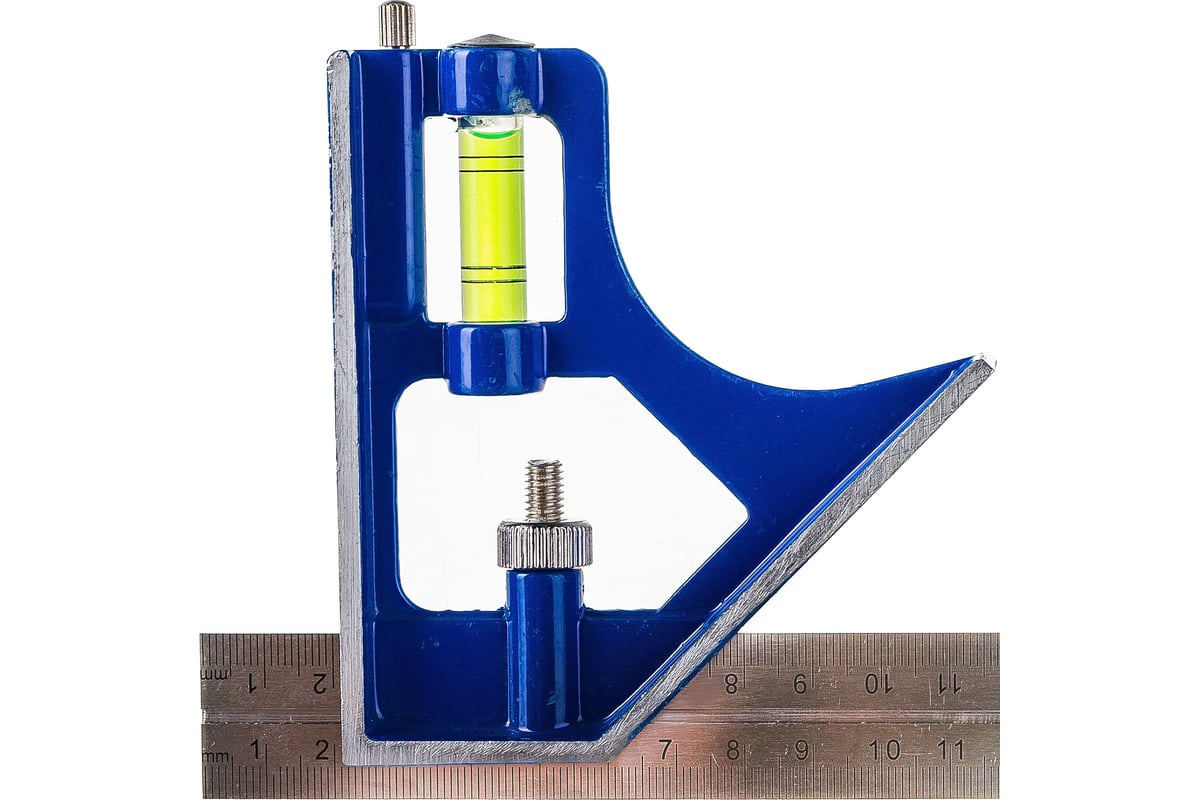Угольник с уровнем 300мм, нерж.сталь КОБАЛЬТ 243-479 - выгодная цена,  отзывы, характеристики, фото - купить в Москве и РФ