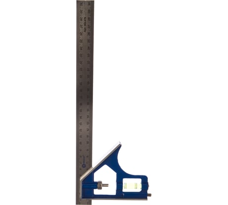 Угольник с уровнем 300мм, нерж.сталь КОБАЛЬТ 243-479