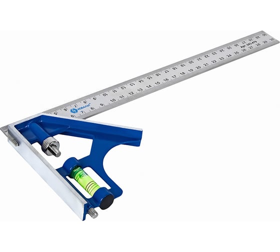 Угольник с уровнем 300мм, нерж.сталь КОБАЛЬТ 243-479