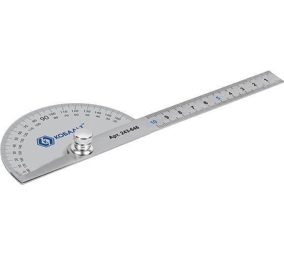 Переставной угломер с транспортиром 150мм КОБАЛЬТ 243-646