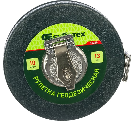 Геодезическая рулетка СИБРТЕХ 10 мх13 мм 31260