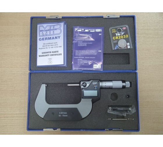 Микрометр цифровой MIB 50-75 мм пыле- влагозащищенный IP65 02029082