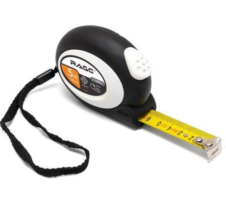 Рулетка RAGE by VIRA с прорезиненным покрытием Soft-Touch автостопор 5 м х 19 мм 100043