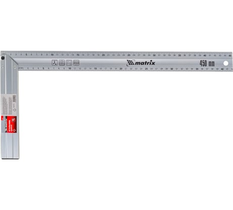 Угольник MATRIX 450 мм, алюминиевый, литой 32475