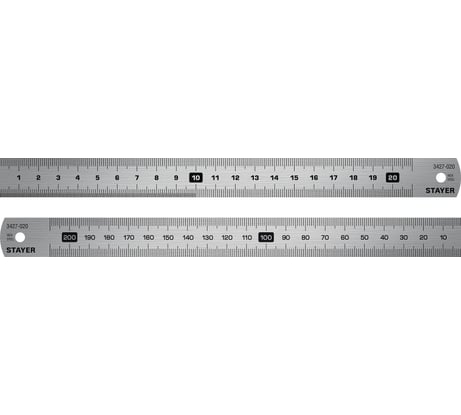 Нержавеющая линейка STAYER Professional длина 0.2 м 3427-020_z02