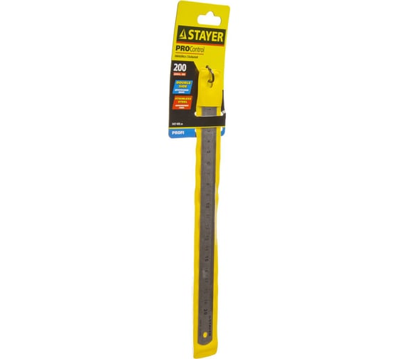 Нержавеющая линейка 0.2м STAYER 3427-020_z01