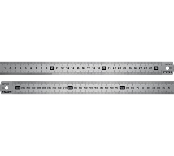 Нержавеющая линейка STAYER Professional длина 0.3 м 3427-030_z02