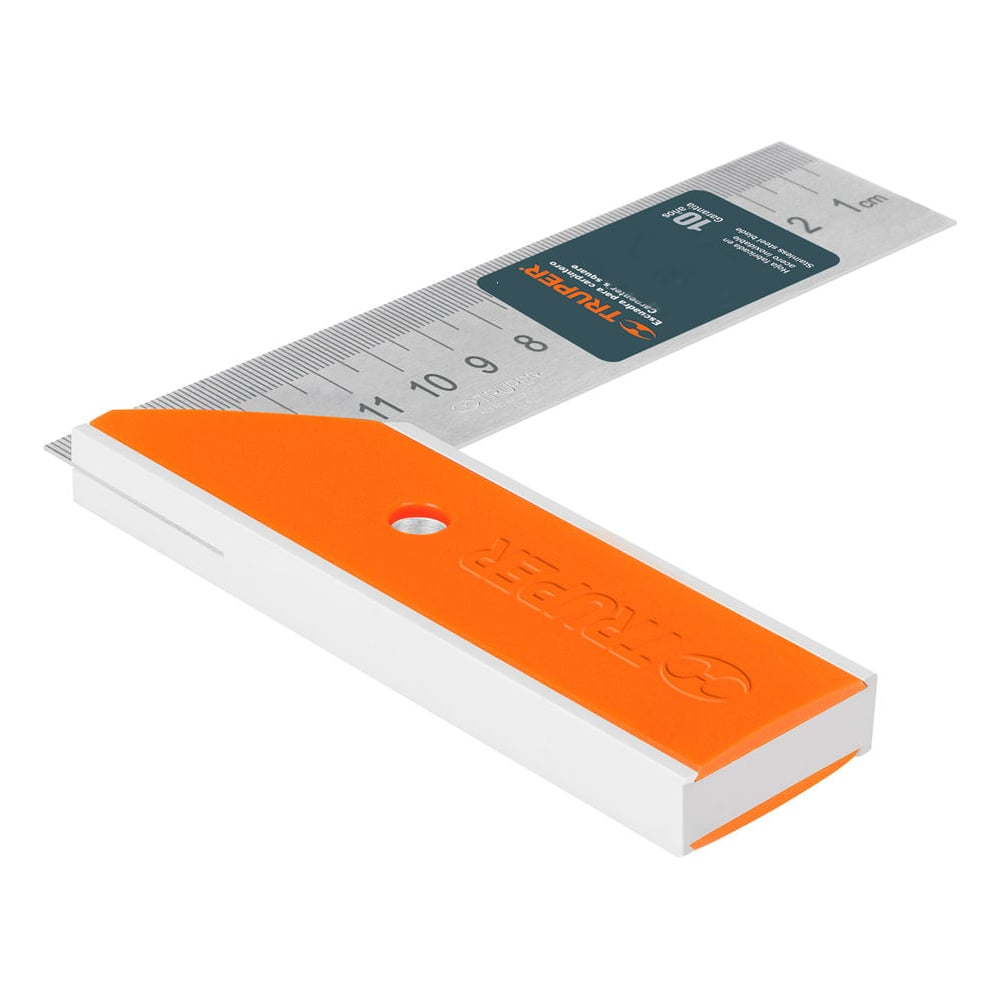 Угольник столяра TRUPER 20 см полотно из нержавеющей стали, ручка из ...