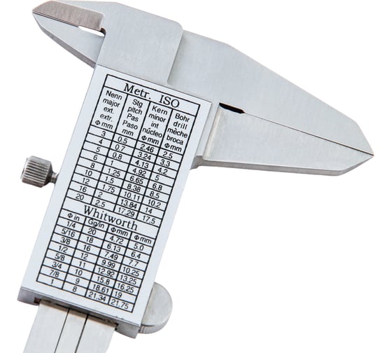 Нониусный штангенциркуль NORGAU 0-150мм/0,05 мм, тип NCV-1505 040005015