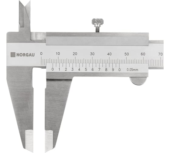 Нониусный штангенциркуль NORGAU 0-200 мм/0,05 мм, тип NCV-2005 040005020