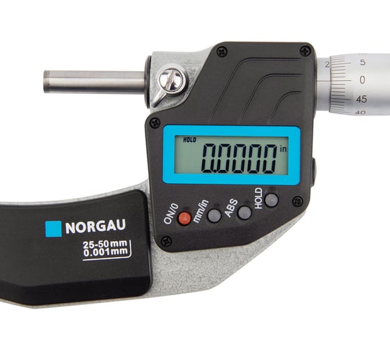Цифровой микрометр NORGAU 25-50 мм/0,001 мм,  тип NM-100 041057050