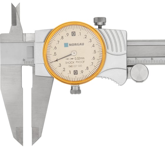 Штангенциркуль с круговой шкалой NORGAU 0-200 мм/0,02 мм, тип NCR-2002 040027020