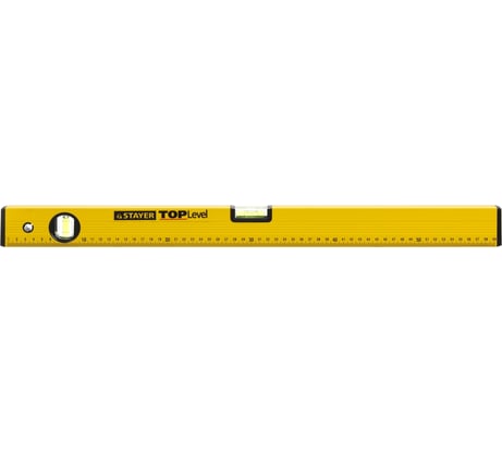 Коробчатый уровень, 2 противоударных ампулы, линейка, 60см STAYER STANDARD TOPLevel 3460-060_z03