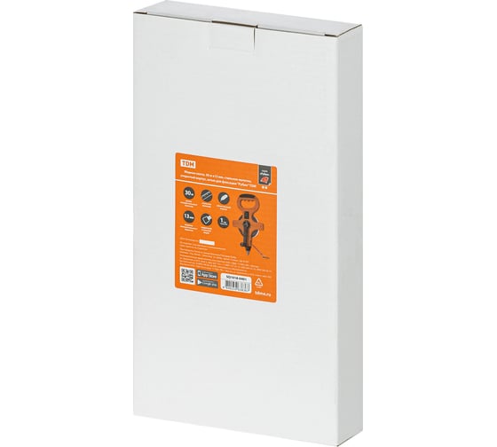 Мерная лента TDM ELECTRIC Рубин 30 м х 13 мм, стальное полотно, открытый корпус, штык для фиксации SQ1018-0401