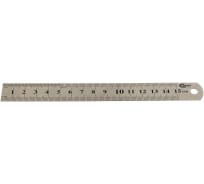 Линейка металлическая с двусторонней шкалой GRIFF D112011 (150х19мм)