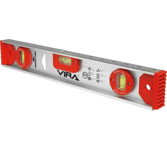 Уровень 400мм с фрезерованной гранью VIRA 100118