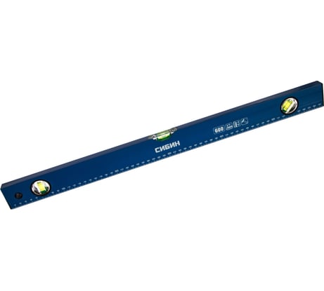 Коробчатый уровень СИБИН 3 противоударных ампулы 60 см 34605-060