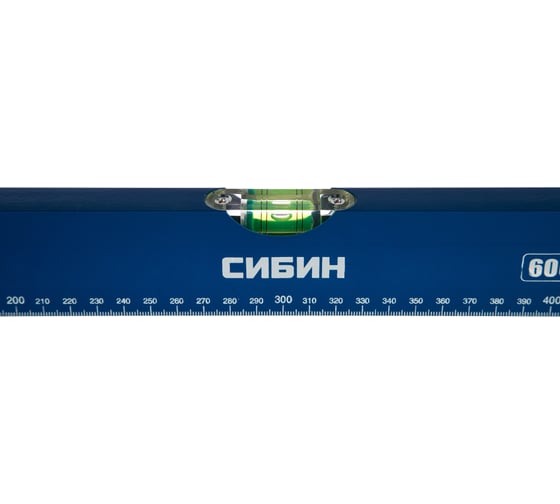 Коробчатый уровень СИБИН 3 противоударных ампулы 60 см 34605-060