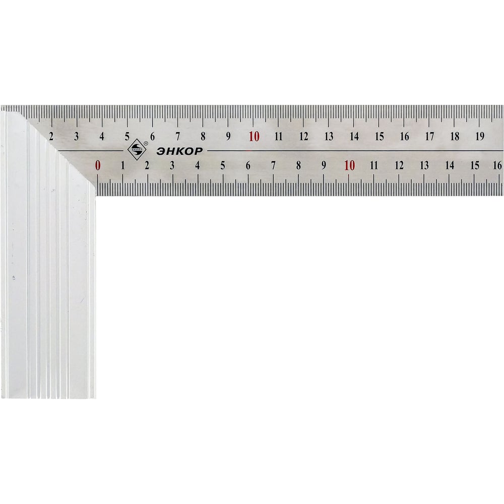 Угольник Энкор 200 мм, алюминиевое основание 10812 - выгодная цена ...
