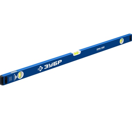 Усиленный уровень ЗУБР Профессионал 1000 мм, с зеркальным глазком 34590-100