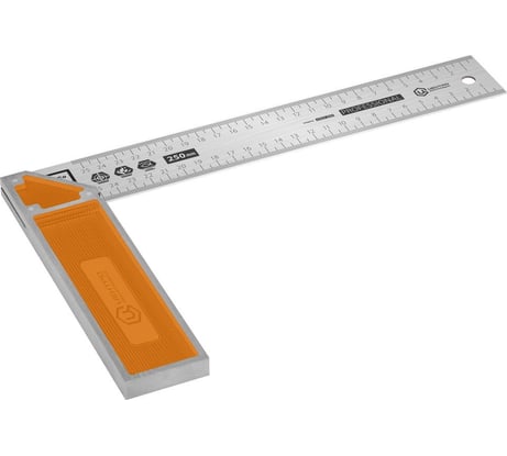 Угольник с нержавеющим полотном Центроинструмент 400мм 1423-400