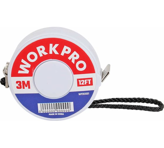 Рулетка WORKPRO мягкая, 3 м WP261001
