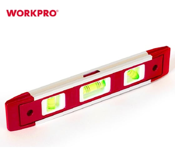 Уровень WORKPRO Торпедо 225 мм, магнитный, 3 глазка WP262026