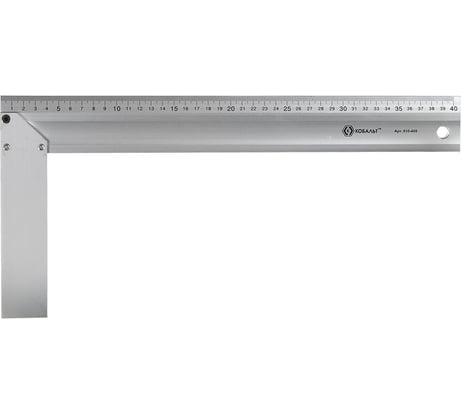 Столярный алюминиевый угольник 400 мм КОБАЛЬТ 910-409