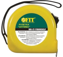 Желтая рулетка 10 м x 25 мм FIT DIY Оптима 17018