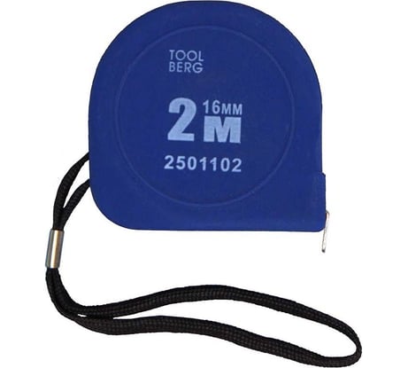 Рулетка Toolberg 2 м, 16 мм 90004897574