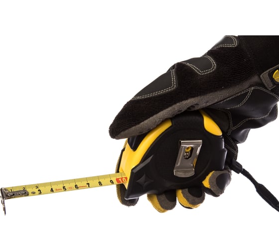 Рулетка (обрезиненный корпус, автофиксация, 3 м х 19 мм) Biber SUPER STOPPER 40122 тов-093327