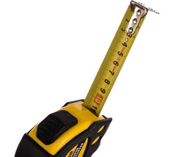 Рулетка (обрезиненный корпус, автофиксация, 5 м х 25 мм) SUPER STOPPER Biber 40124 тов-093329