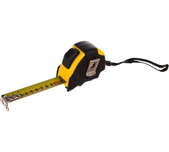 Рулетка (обрезиненный корпус, автофиксация, 5 м х 25 мм) SUPER STOPPER Biber 40124 тов-093329