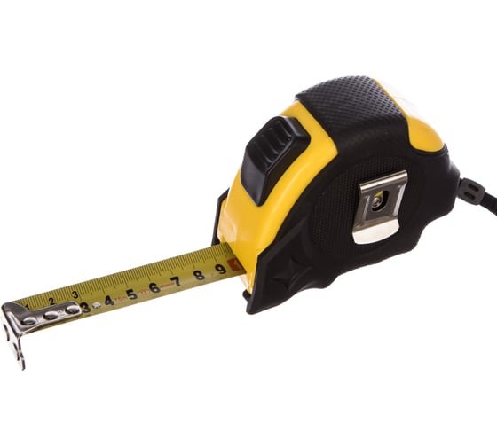 Рулетка (обрезиненный корпус, автофиксация, 7.5 м х 25 мм) Biber SUPER STOPPER 40125 тов-093330