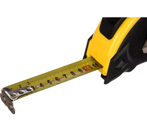 Рулетка (обрезиненный корпус, автофиксация, 7.5 м х 25 мм) Biber SUPER STOPPER 40125 тов-093330