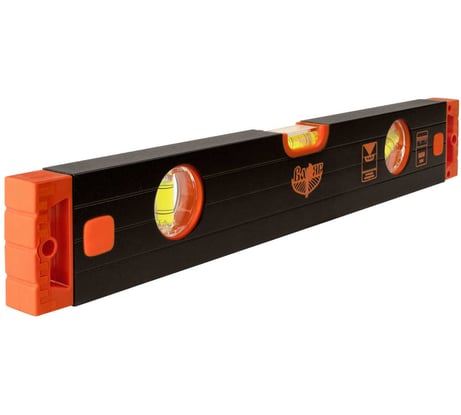 Усиленный фрезерованный уровень (400 мм, 3 глазка) ВАРЯГ КТ 60-1 40361 тов-165904