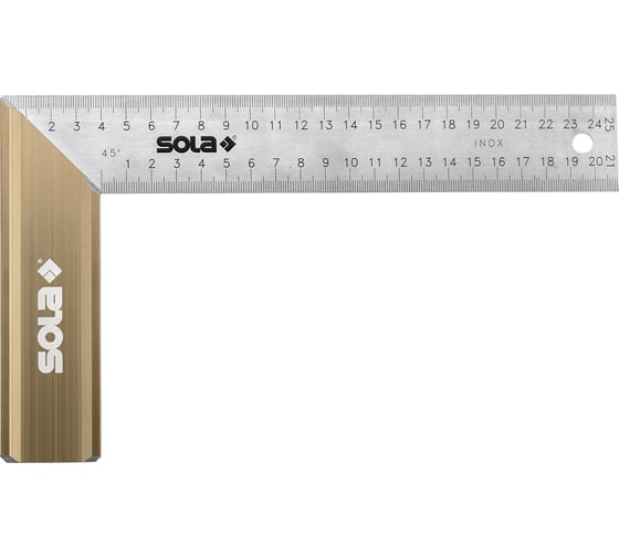 Cтолярный угольник (алюминий 400х175 мм) SOLA SRB 400 56012401 15735312