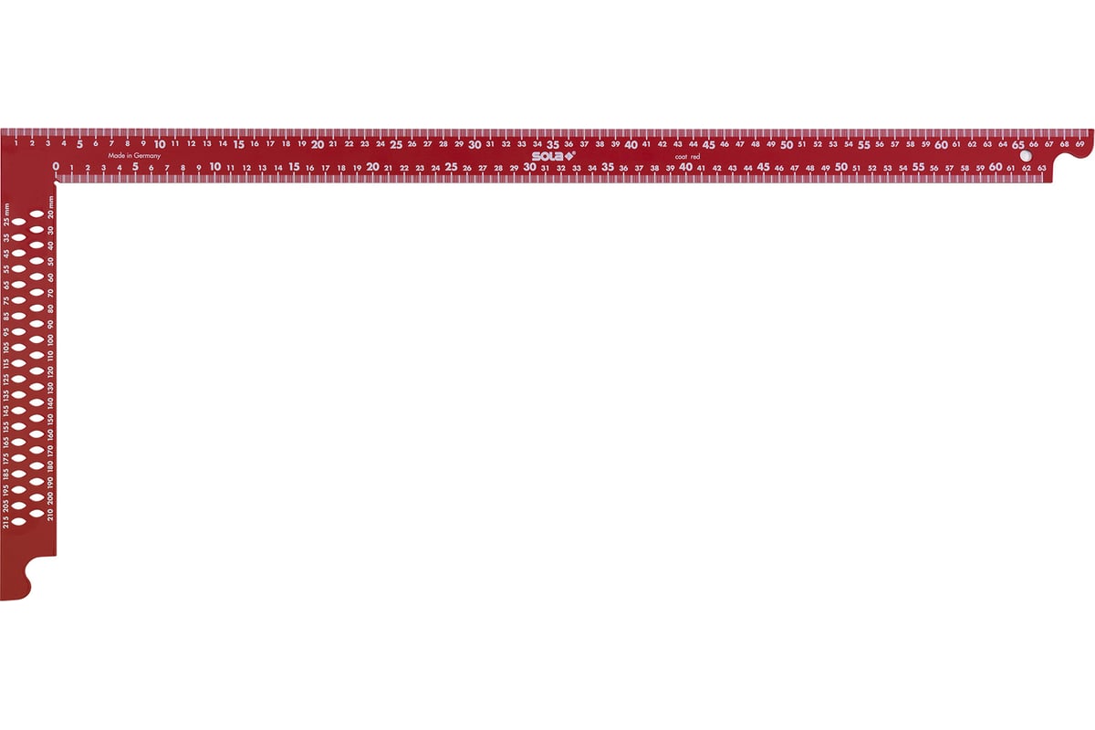 Плотницкий угольник (красный, 600х280 мм) SOLA ZWCA 600 56132001 ...