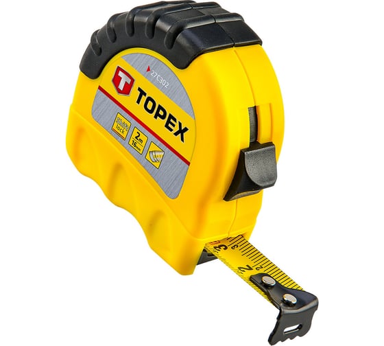 Рулетка TOPEX стальная лента 2 м x 16 мм 27C302