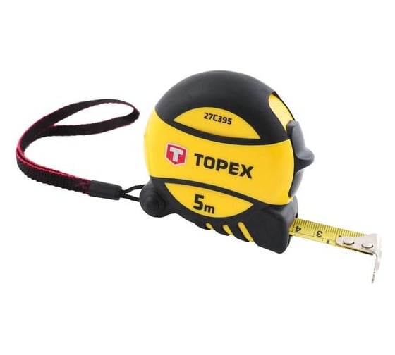 Рулетка, стальная лента 5 м x 19 мм TOPEX 27C395