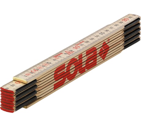 Складной метр (2 м, береза) SOLA H 2/10 53010201